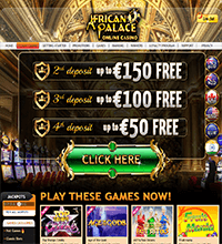 African Palace Casino Screenshot