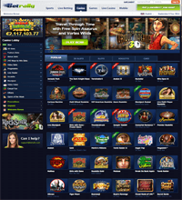 BetRally Casino Screenshot