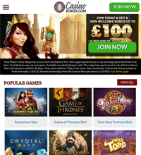 CasinoKings.com Screenshot
