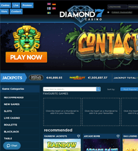 Diamond7 Casino Screenshot