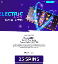 Electric Spins Casino Screenshot
