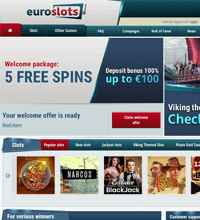 EuroSlots Casino Screenshot