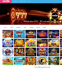 Evolve Casino Screenshot