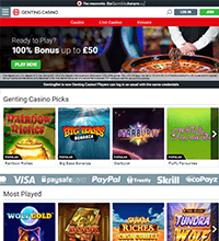 Genting Casino Screenshot