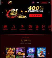 21 Grand Casino Screenshot