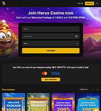 Horus Casino Screenshot