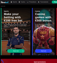 LibraBet Casino Screenshot