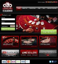 Lucky Live Casino Screenshot