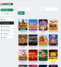 Luckzie Casino Screenshot