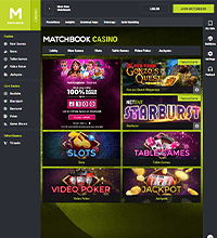 Matchbook Casino Screenshot
