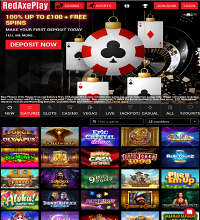 RedAxePlay Casino Screenshot