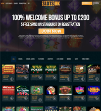 SlotsUK Casino Screenshot