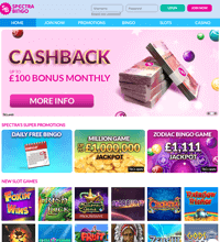 Spectra Bingo Casino Screenshot