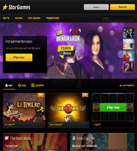 StarGames Casino Screenshot