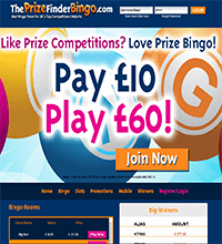 The Prize Finder Bingo Screenshot