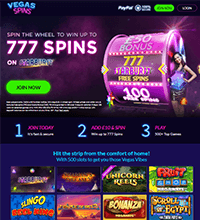 Vegas Spins Casino Screenshot