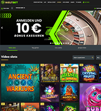 Weltbet Casino Screenshot
