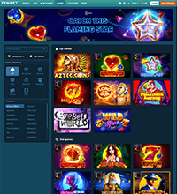 ZenBet Casino Screenshot