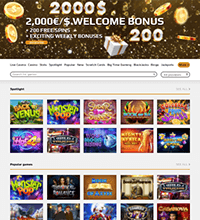 Zev Casino Screenshot