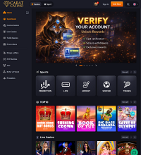 CaratCasino Screenshot