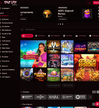 Crazy Luck Casino Screenshot