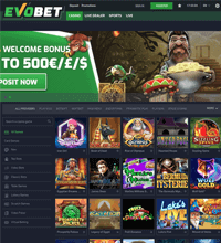 Evobet Casino Screenshot