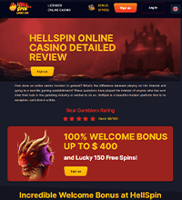 HellSpin Casino Screenshot