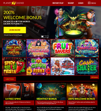 Planet 7 Casino Screenshot