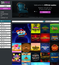 21 Prive Casino Screenshot