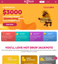 Slots.lv Casino Screenshot