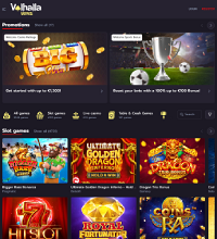 ValhallaWins Casino Screenshot