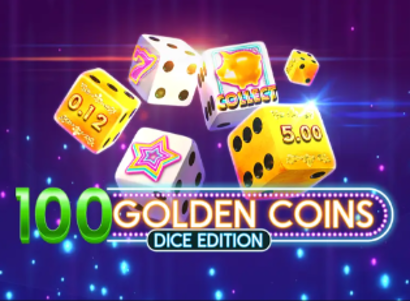 100 Golden Coins Dice Edition Logo