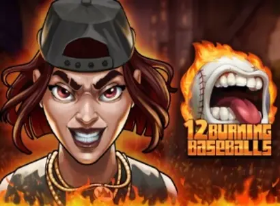 12 Burning Baseballs Logo
