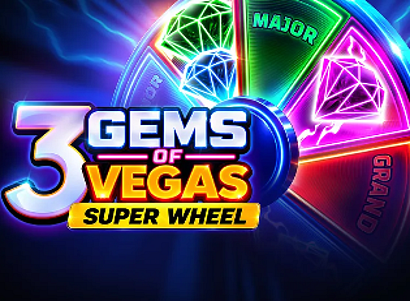 3 Gems of Vegas Super Wheel Logo