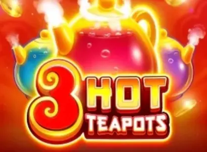 3 Hot Teapots Hold and Win Logo