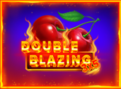 3x5 Double Blazing Logo