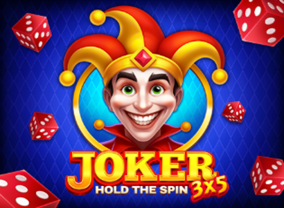 3x5 Joker Hold the Spin Logo