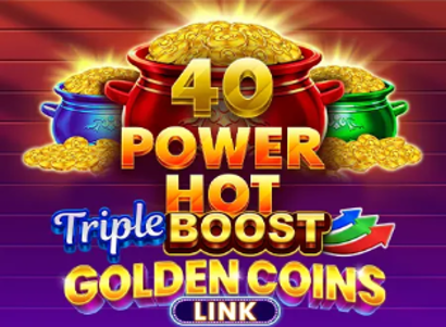 40 Power Hot Triple Boost Golden Coins Link Logo