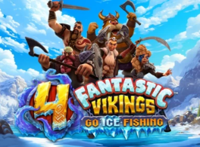 4 Fantastic Vikings Go Ice Fishing Logo