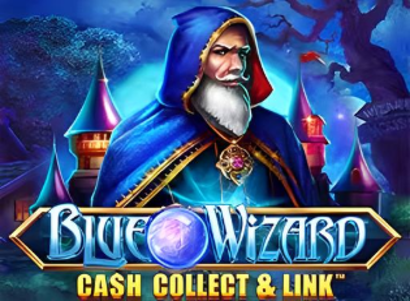 Blue Wizard Cash Collect and Link Logo