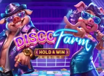 Disco Farm Hold and Win Logo