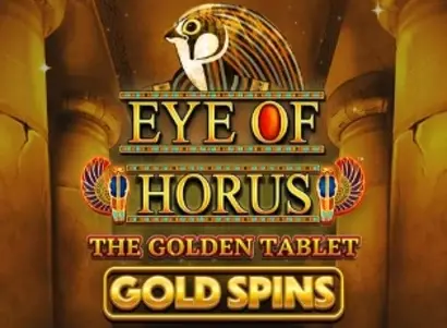 Eye of Horus The Golden Tablet Gold Spins Logo