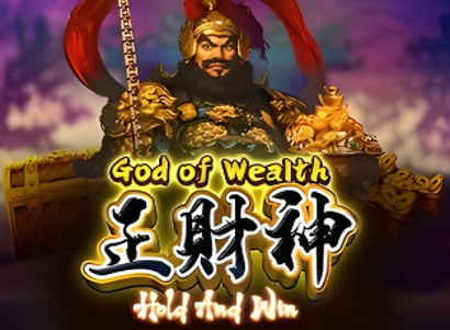 God of Wealth Hold and Win Logo