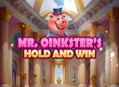 Mr Oinksters Hold and Win Logo
