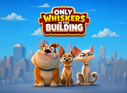 Only Whiskers in the Building Logo