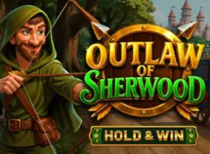 Outlaw of Sherwood Hold and Win Logo