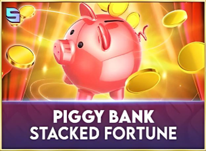 Piggy Bank Stacked Fortune Logo