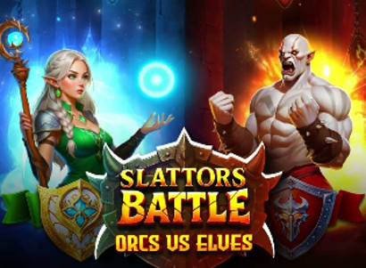 Slattors Battle Orcs vs Elves Logo