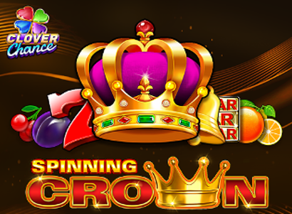 Spinning Crown Clover Chance Logo