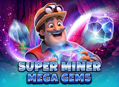 Super Miner Mega Gems Logo